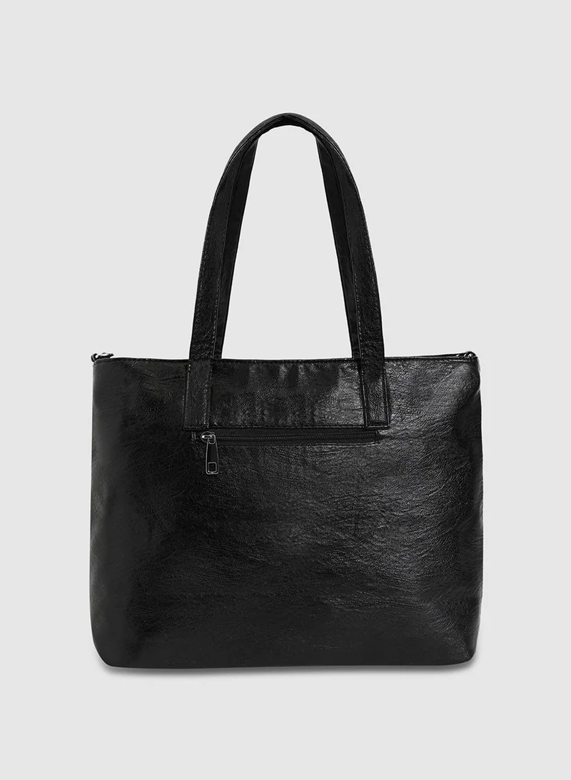 صوص هاوت حقيبة يومية غير متماثلة - أسود