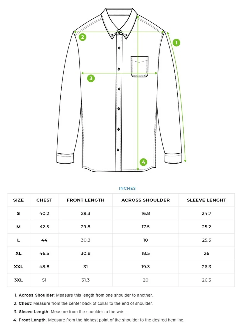 THE BEAR HOUSE Men’s Long Sleeve Shirt – Classic, Comfortable and Stylish Essential for Work, Travel or Casual Outings