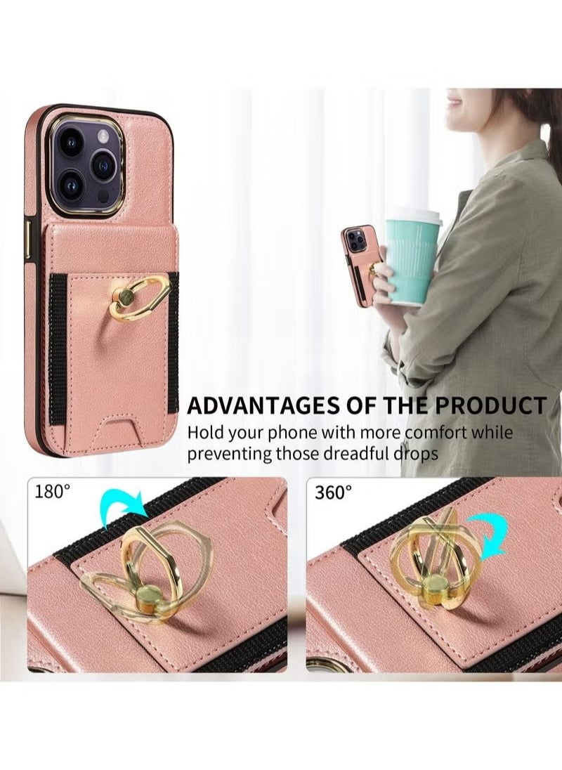 X-level iPhone 15 Pro Max/iPhone 15 Ultra Case Wallet With Credit Card Cover With Flip Premium Leather Phone Ring Stand Holder Kickstand Heavy Duty Protective Cover Accessories Protection  - Image 4