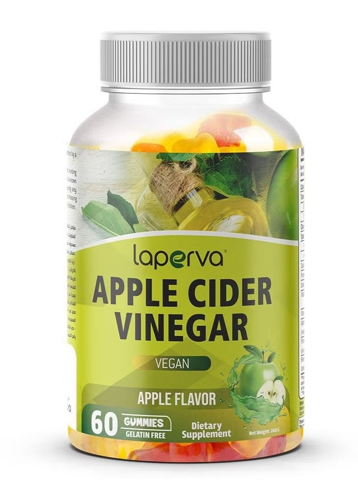 Laperva Apple Cider Vinegar Gummies - Formulated to Support Weight Loss Efforts, Normal Energy Levels & Gut Health - Supports Digestion, Detox & Cleansing-60 Gummies, Pack of 2 - Image 2