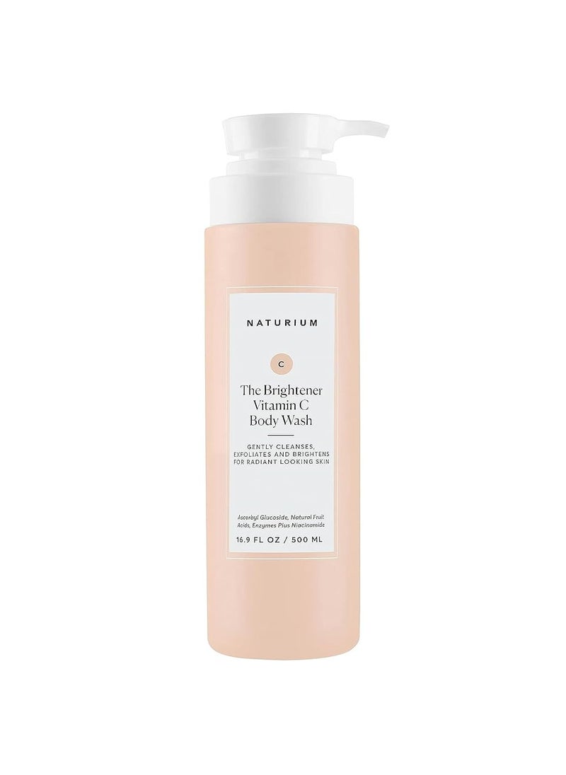 NATURIUM Naturium The Brightener Vitamin C Body Wash, Gentle Cleanser for Smoother-Looking Skin, Removes Dirt, Oil & Other Impurities, 16.9 oz  - Image 1