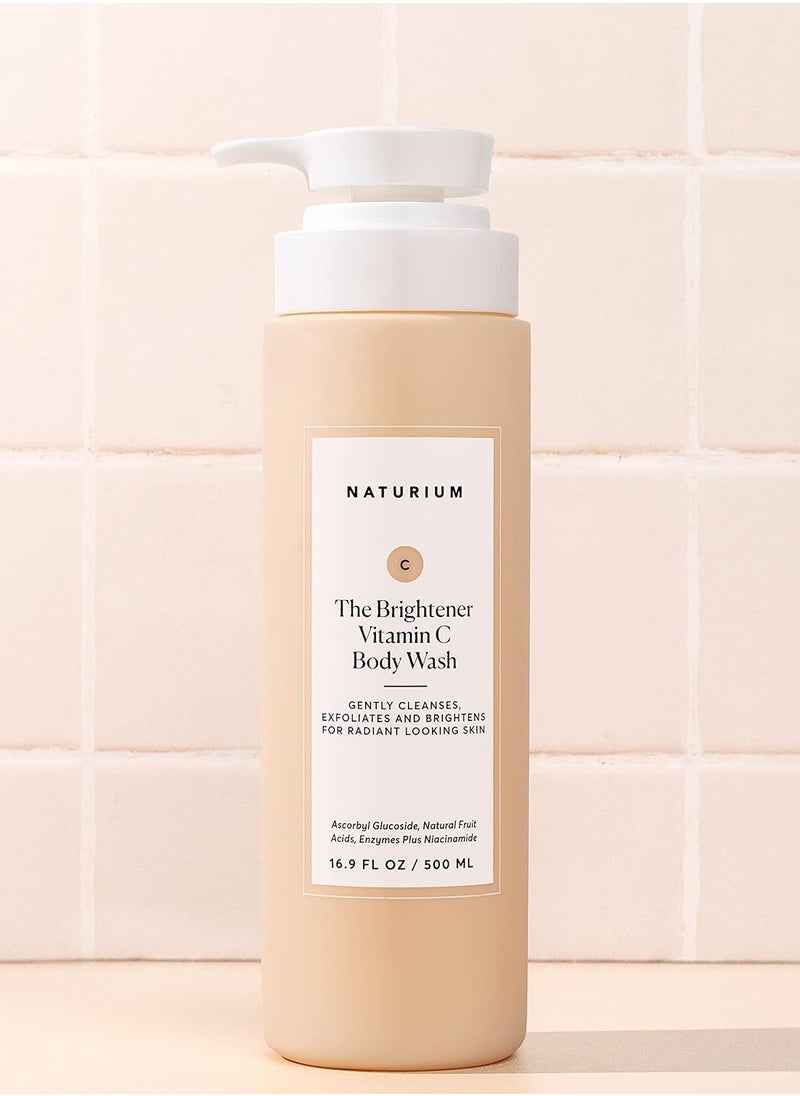 NATURIUM Naturium The Brightener Vitamin C Body Wash, Gentle Cleanser for Smoother-Looking Skin, Removes Dirt, Oil & Other Impurities, 16.9 oz  - Image 3
