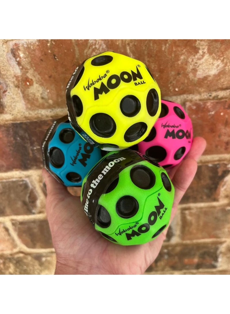 وابوبا كرات بلاستيكية متدرجة خفيفة الوزن ومتينة على شكل قمر متعددة الألوان مقاس 2.48 بوصة - Image 1