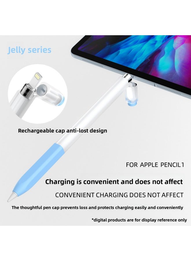 Generic - Suitable For Apple For Apple Pencil1 Protective Case Pencil Generation Silicone Grip Pen Drop-resistant Nib Case-Color:Dark Green-Applicable Model:For Apple Pencil Generation Only - Image 1