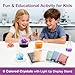 BenBen Light Up Crystal Growing Kit for Kids Grow 6 Vibrant Crystals STEM Science Experiments DIY Kit with LED Display Night Light Base Educational Toys Birthday Gifts for Boys Girls Age 812 - Image 4