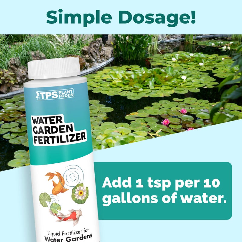 TPS NUTRIENTS Water Garden Fertilizer, Complete Liquid Water Garden Plant Food, 8 oz (250mL) - Image 3