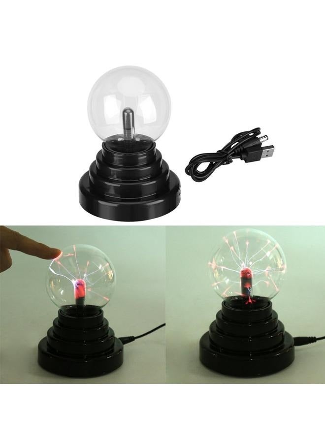 Electric Corded Plasma Ball 15centimeter，Plasma Ball Ball USB/Battery Operated Plasma Lamp Table Decoration for Home Office.  - Image 3