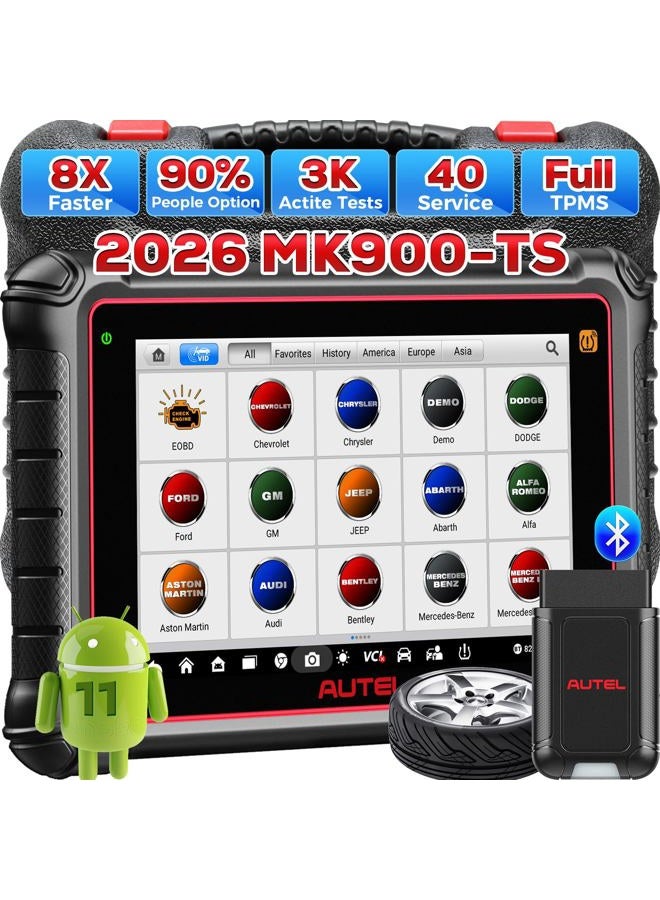 Autel Maxicom MK900-TS, 2025 MK900TS TPMS Scan Tool up of MX900TS MK808S-TS MX808S-TS, Full TPMS Function, 3000+ Test, 40+ Service, OE Full Diagnose - Image 1