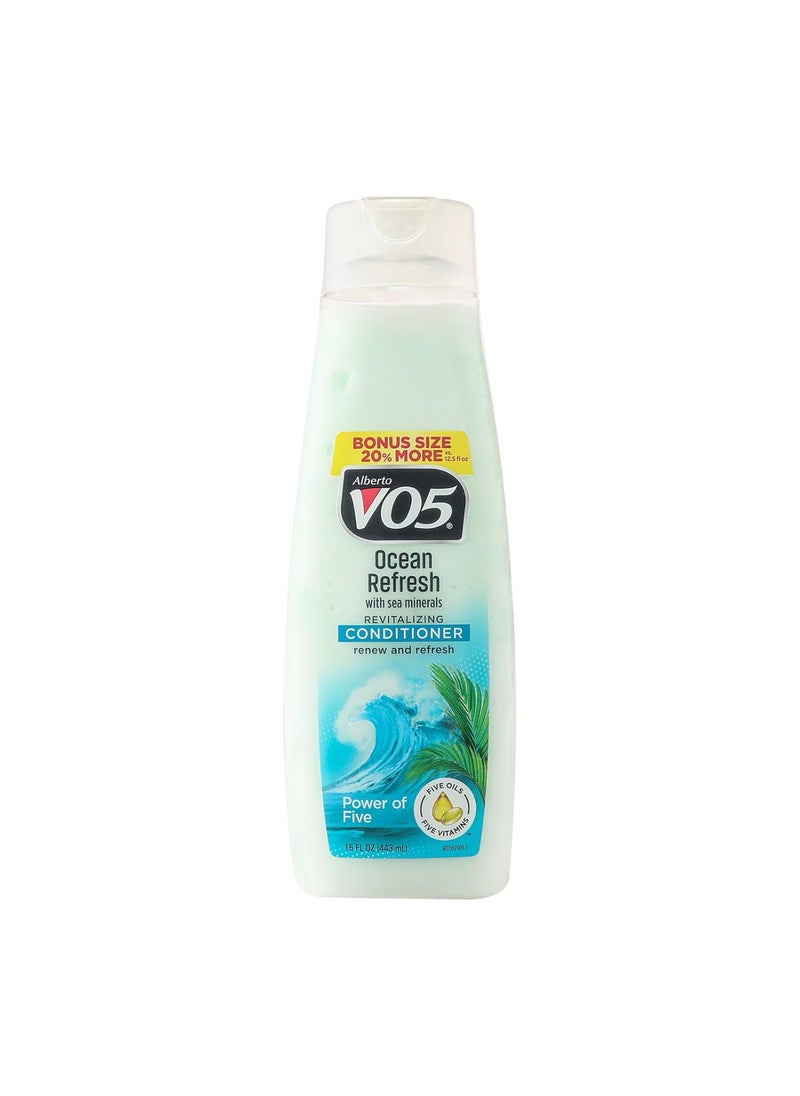 Alberto VO5 - Alberto VO5 Ocean Refresh Revitalizing Conditioner  Hair Conditioner Formulated with Essential Vitamins and Oils  Fresh Ocean Fragrance  15 oz - Image 1