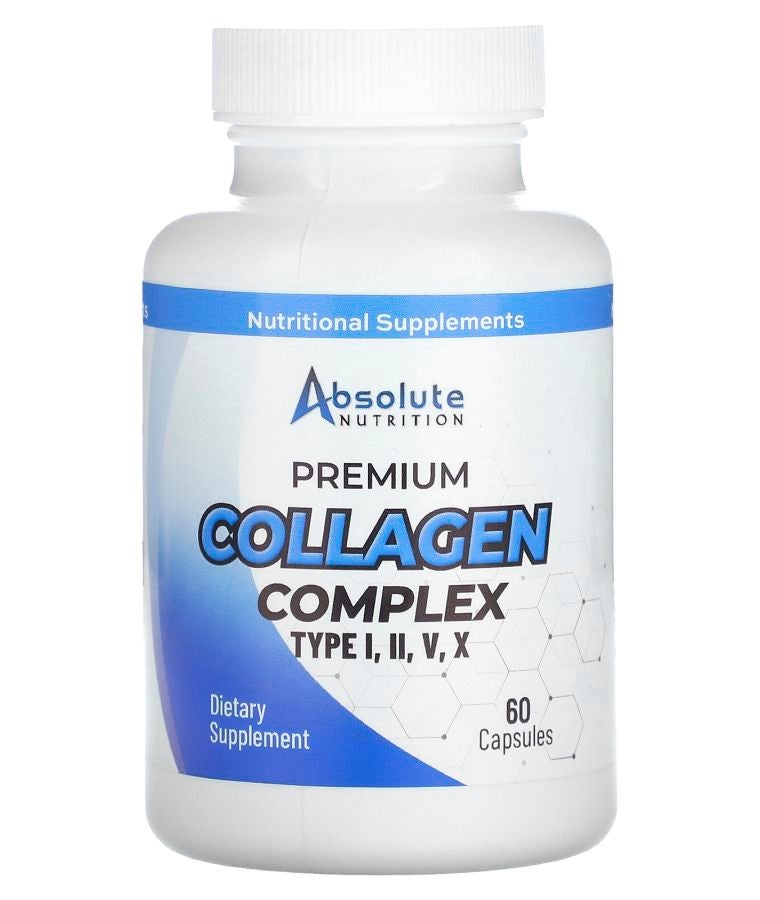 Absolute Nutrition Premium Collagen Complex Type I II V X 60 Capsules
