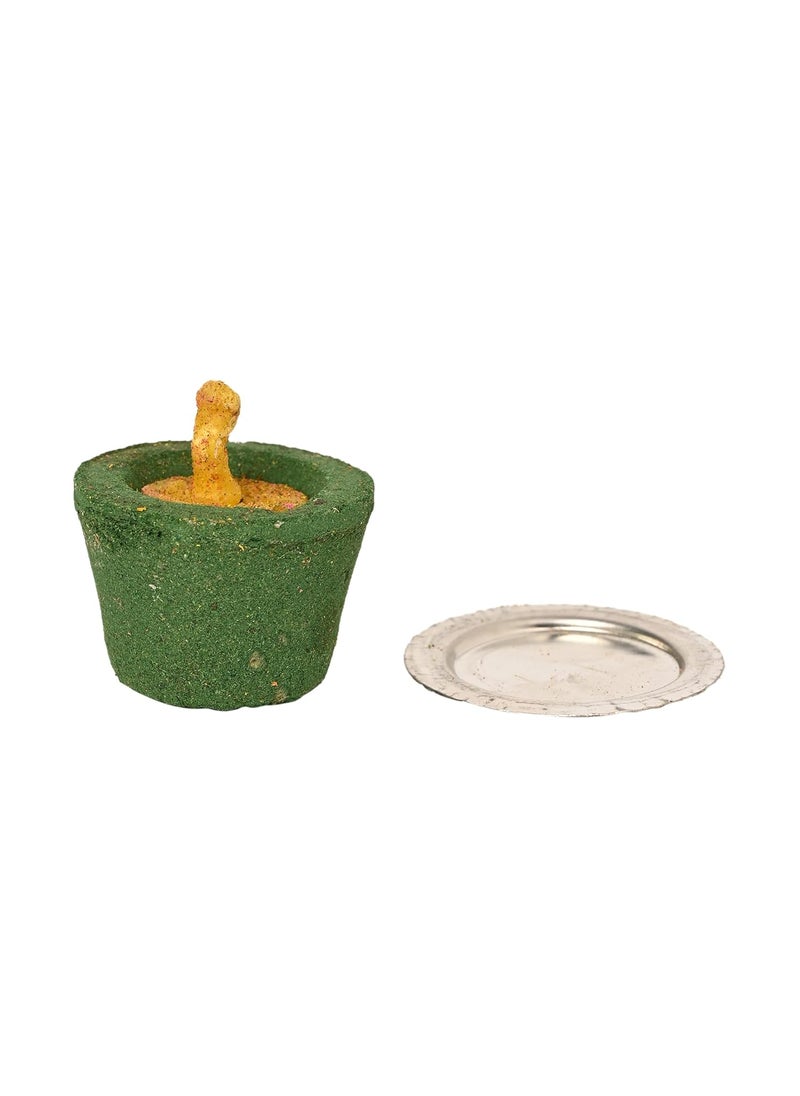 Ishitva Ishitva 4 Fragrance Hawan Bati Cup with Cow Ghee Diya for Daily Puja Traditional Devotional Pack of 25 Cups  - Image 4