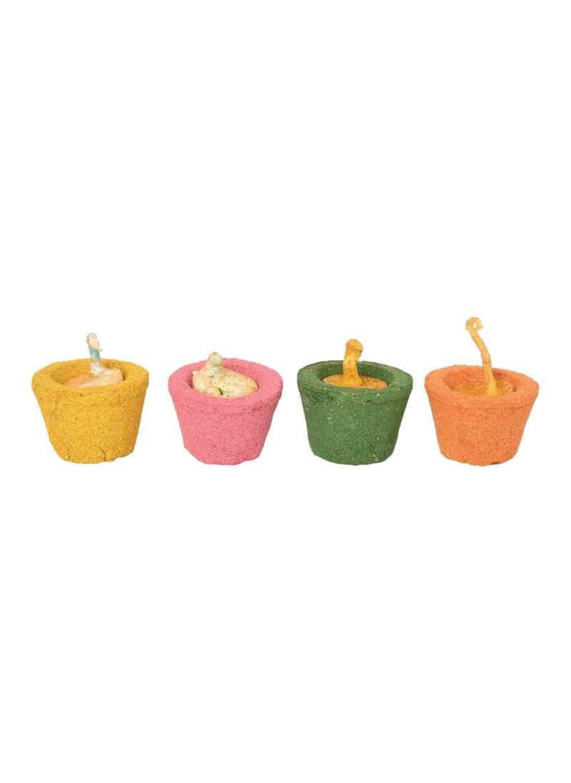 Ishitva Ishitva 4 Fragrance Hawan Bati Cup with Cow Ghee Diya for Daily Puja Traditional Devotional Pack of 25 Cups  - Image 3