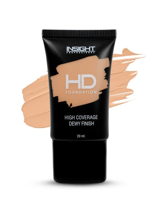 Insight Cosmetics Hd Foundation Dewy Finish High Coverage Paraben Free Lightweight 20Ml (Fd30Lnp15)