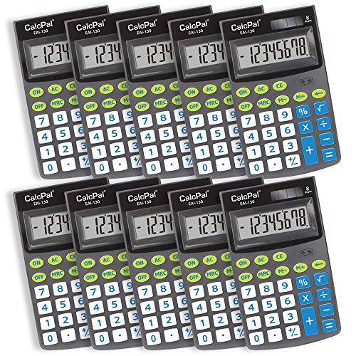 EAI Education CalcPal EAI-130 Basic Calculator - Set of 10 - Image 1