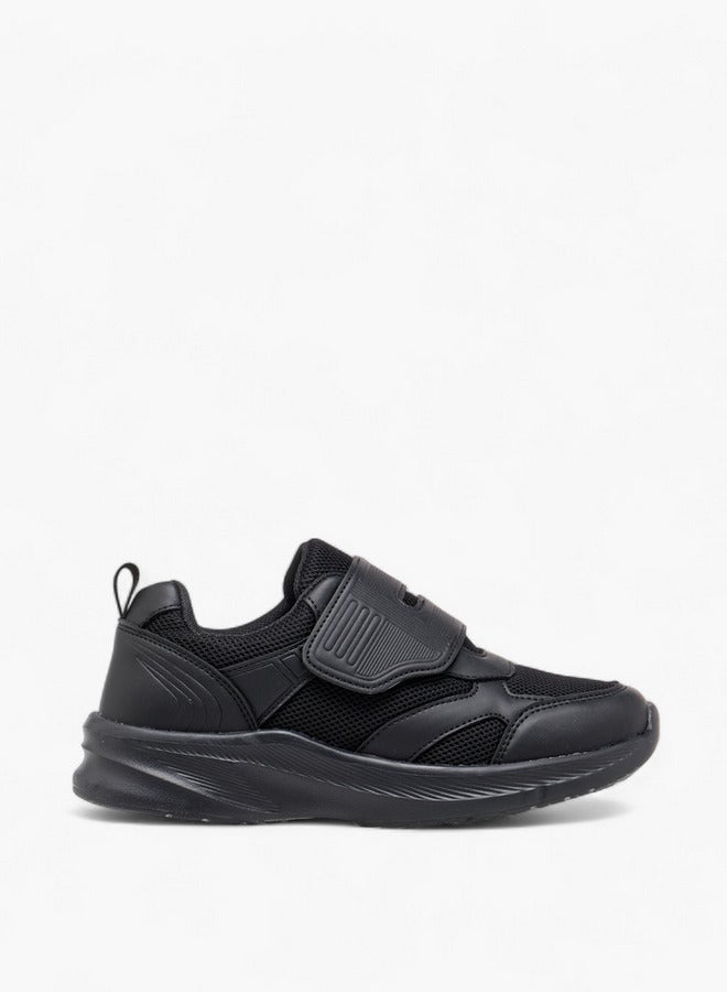 LBL by Shoexpress Boys Panelled School Shoes with Hook and Loop Closure  - Image 3