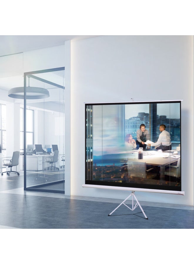 Deli 84-inch 4:3 Tripod Projection Screen, Compatible With Nut Pro, Xgimi, And Dangbei, Portable Home And Office Projector Screen 50490 - Image 3