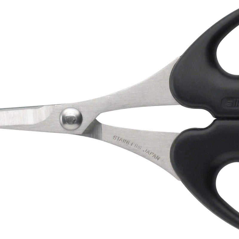 ALLEX\アレックス ALLEX Craft Scissors Heavy Duty Sharp Japanese Stainless Steel, Precision All Purpose Crafting Scissors with Spring Loaded Handle, Made in JAPAN, Black - Image 4