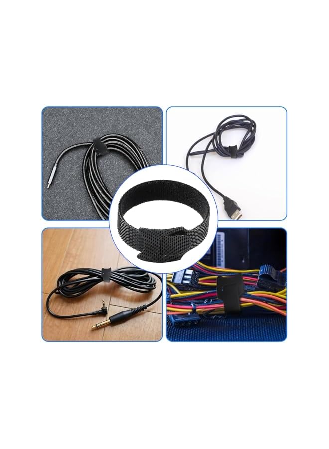 PROMASS promass Cable Ties Reusable,Cable Organiser 6 inch,Say Goodbye to Clutter and Use It to Store Data Cables for Electronic Products(60 PCS,Black)  - Image 5