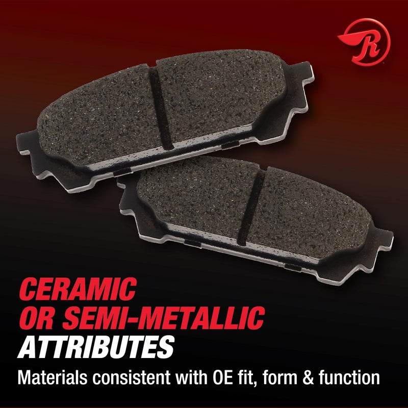 Raybestos R-Line Automotive Replacement Front/Rear Brake Pad Set for Select Chevrolet, GMC (MGD785MH) - Image 3