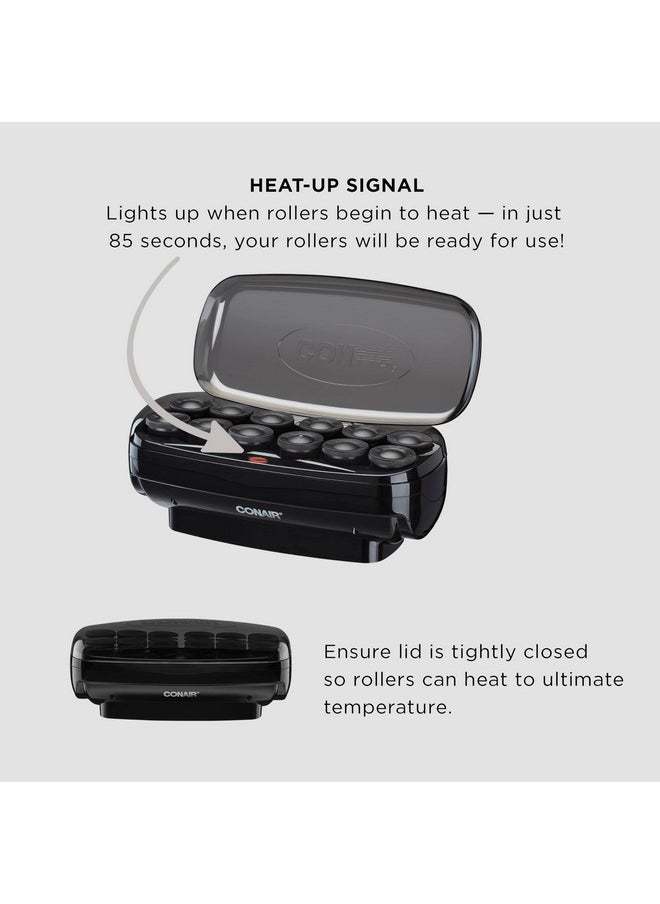 CONAIR Conair Hot Rollers Hair Curlers for Long, Medium and All Hair | Heated Rollers with Hair Roller Clips Included | 1 1/2-inch Rollers | Amazon Exclusive  - Image 3