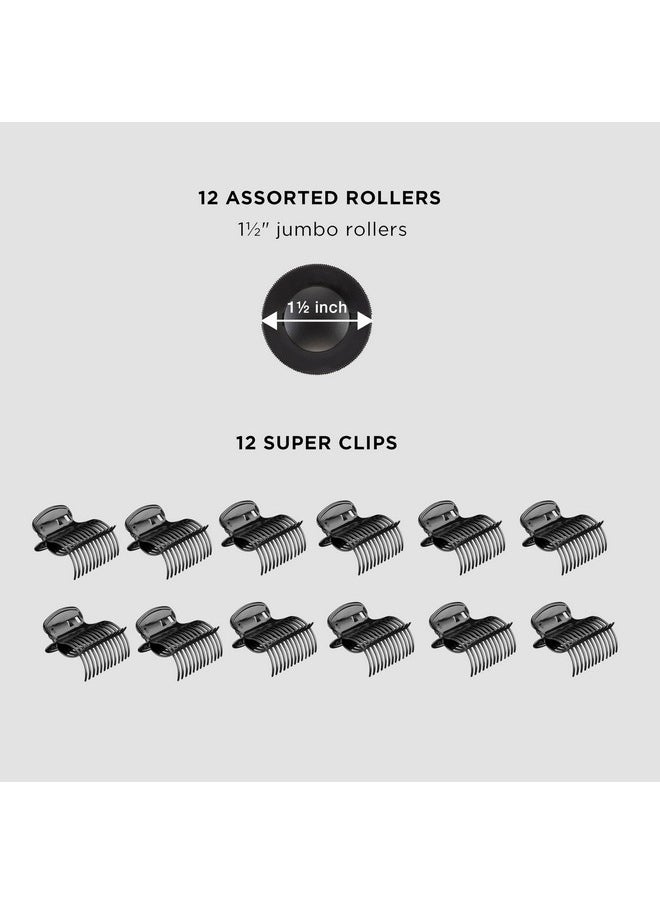 CONAIR Conair Hot Rollers Hair Curlers for Long, Medium and All Hair | Heated Rollers with Hair Roller Clips Included | 1 1/2-inch Rollers | Amazon Exclusive  - Image 4