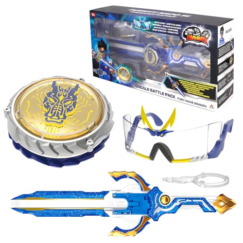 INFINITY NADO Spinning Tops for Boys Metal Battle Tops Sword Launcher Battling Tops for Boys Girls 5 6 7 8 9 10 11 12 Years Goggle Battle Pack - Image 1