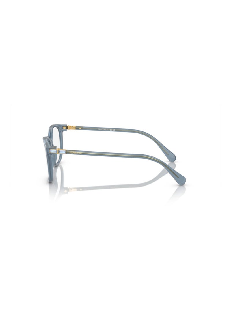 SWAROVSKI Swarovski Woman Square  Eyeglasses- Sk 2002 - Lense Size:51Mm - Opaline Blue - Image 2