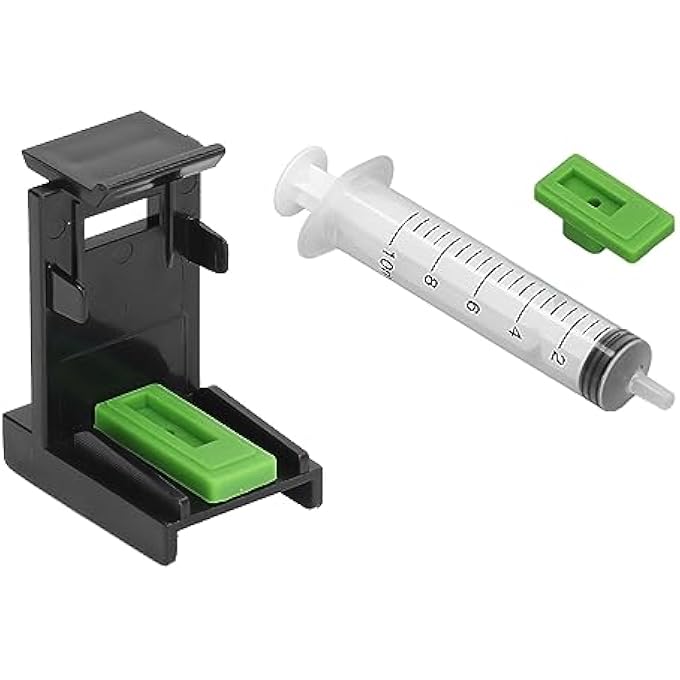INK REFILL CARTRIDGE CLIP, INK PRIMING TOOL, 10ML PUMP CAPACITY, LONG SERVICE LIFE, FIT FOR 745 746 47 57 705 706 810 811 210 211, PROTABLE INK REFILL TOOLS FOR STUDENT HOMEWORK, LIFE PHOTOS - Image 1