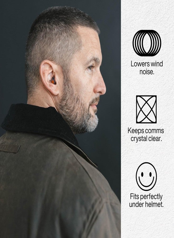 EARPEACE Moto PRO - Motorcycle Ear Plugs - Reusable Earplugs for Wind Noise Protection with High Fidelity Filter - Noise Canceling up to 24dB - Motorcycle Accessories - Includes Filter Set and Case - Image 3