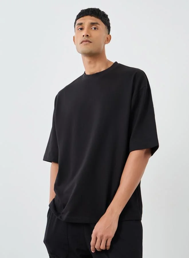 Pack of 2 - Cotton Terry Boxy Crew Neck T-Shirt