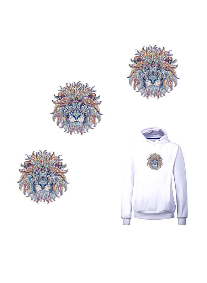 NIBEMINENT 3-Piece Iron-On Transfer Vinyl Cloth Patch Sticker Multicolour - Image 2