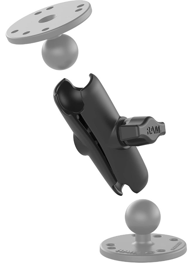 RAM Mounts RAM-B-201U Double Socket Arm (Medium) Compatible with RAM B Size 1" Ball Components - Image 3