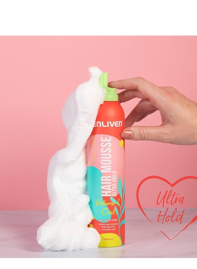 Enliven The Levine Ultra Hold Hair Mousse, 300 ml - Image 2