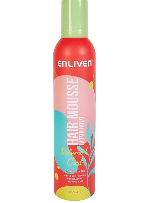 Enliven The Levine Ultra Hold Hair Mousse, 300 ml