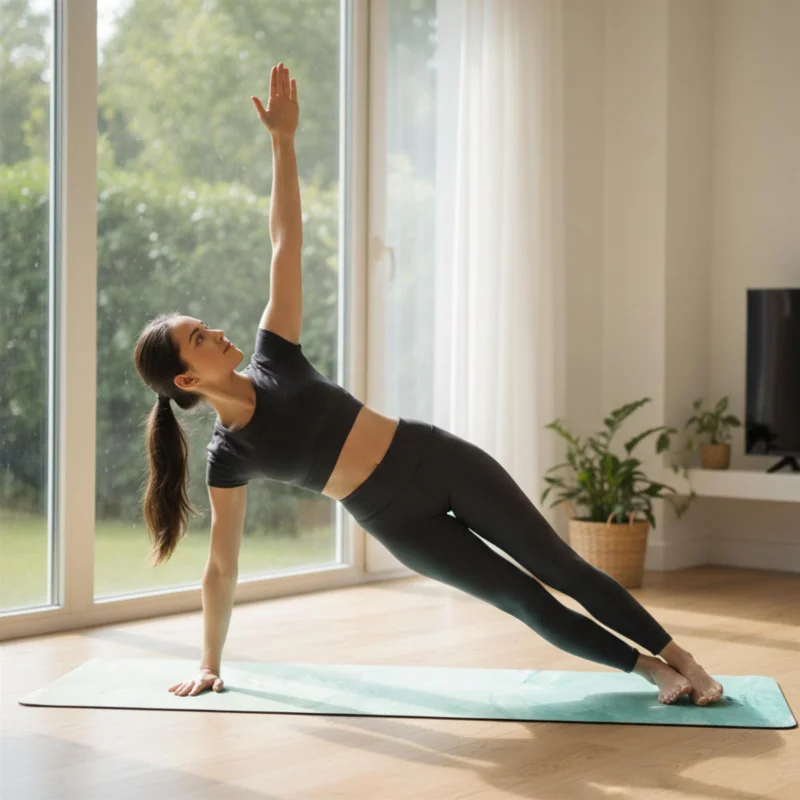 DEEPFIT Suede yoga mat Green