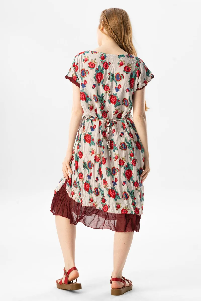 اليش شيل بيزي Floral Print Dress