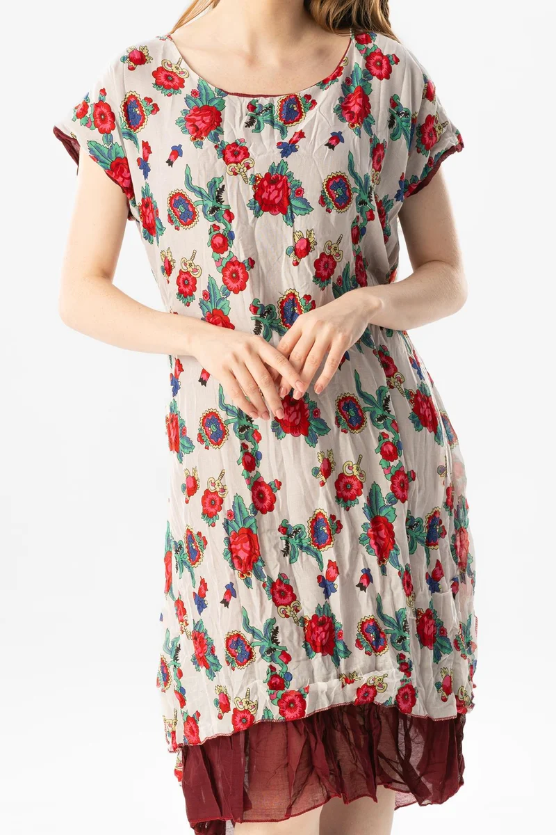اليش شيل بيزي Floral Print Dress