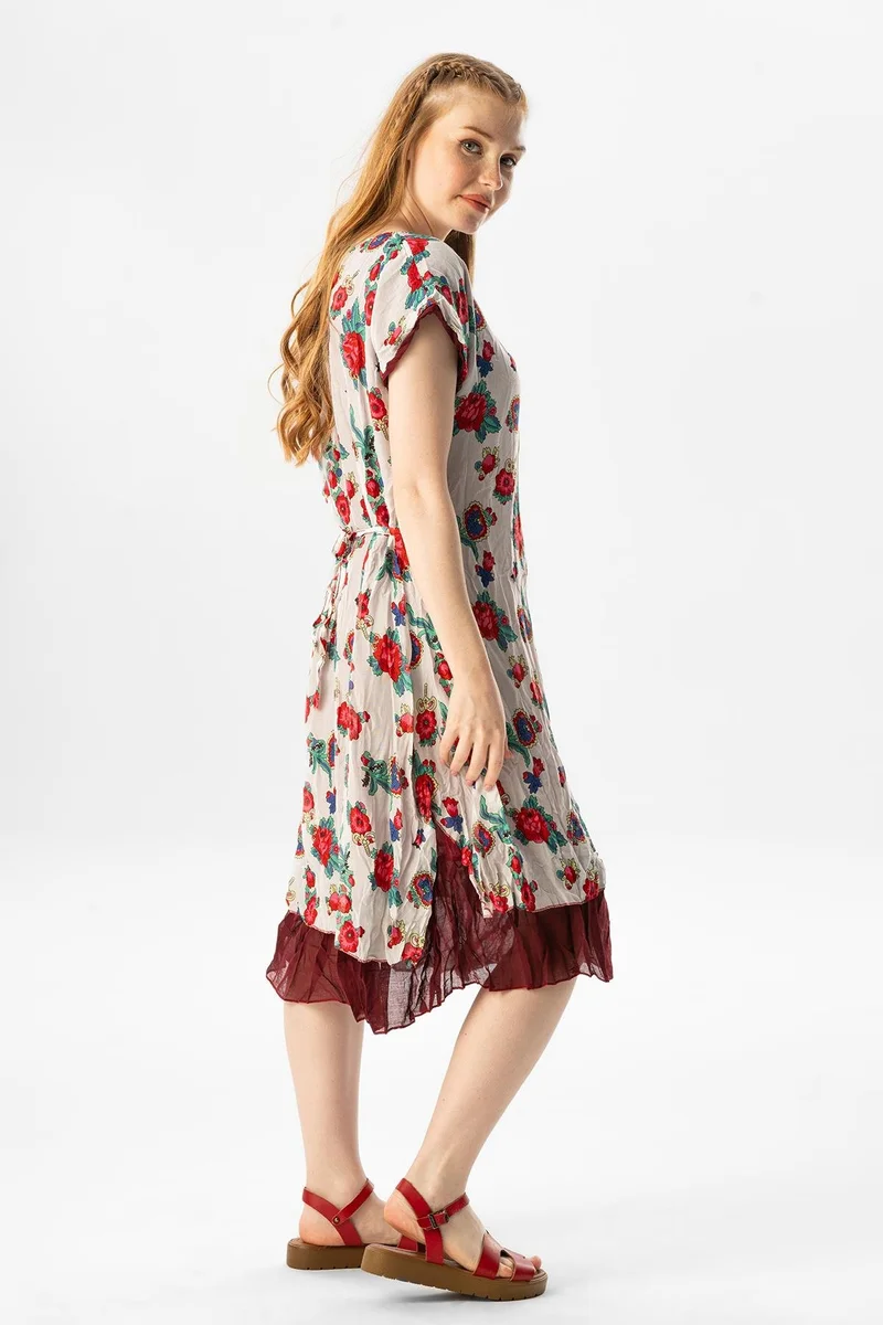 اليش شيل بيزي Floral Print Dress