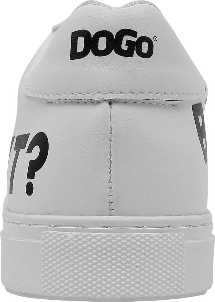 Dogo Men's Vegan Leather White Sneakers - What's Next? Design