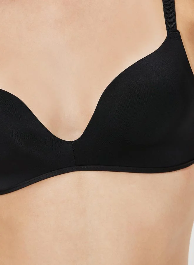 Styli Pack of 3 - Solid Padded Non Wired Plunge Bra