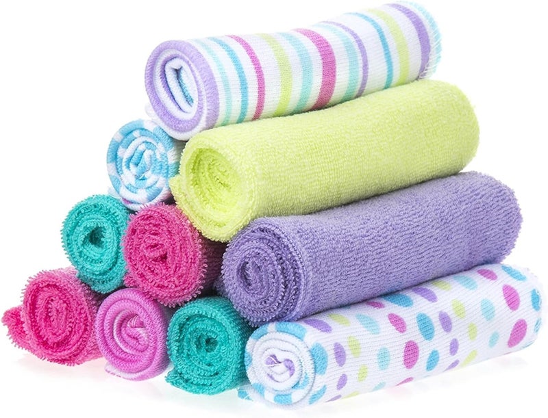 Spasilk Aqua Bubbles Washcloth Set for Newborns - Image 1