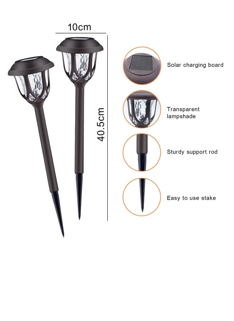 Generic - Solar Lights Outdoor Decorative,10 Packs Solar Pathway Lights,Solar Outdoor Lights,Outdoor Solar Lights Pathway,Waterproof Solar Powered Garden Yard Lights for Walkway Sidewalk Driveway - Image 1