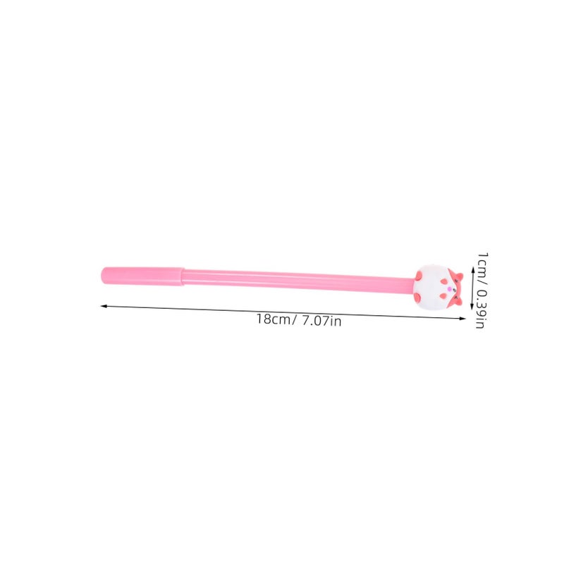 12 Gel Pens For Hamster With Cartoon Cover Smooth Writing Neutral Ink School Office - Image 3
