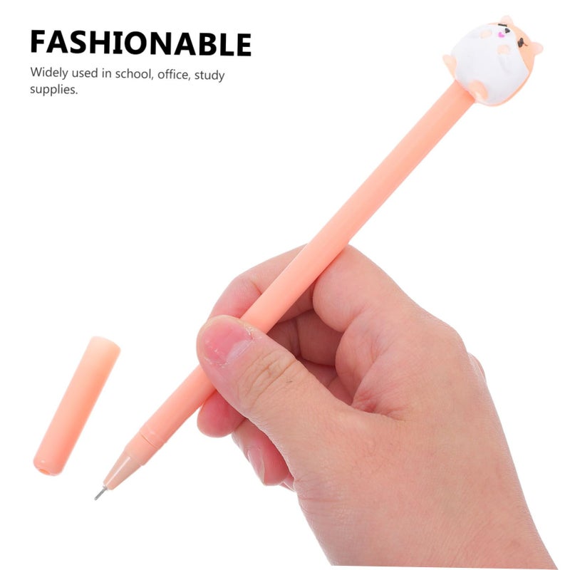 12 Gel Pens For Hamster With Cartoon Cover Smooth Writing Neutral Ink School Office - Image 5
