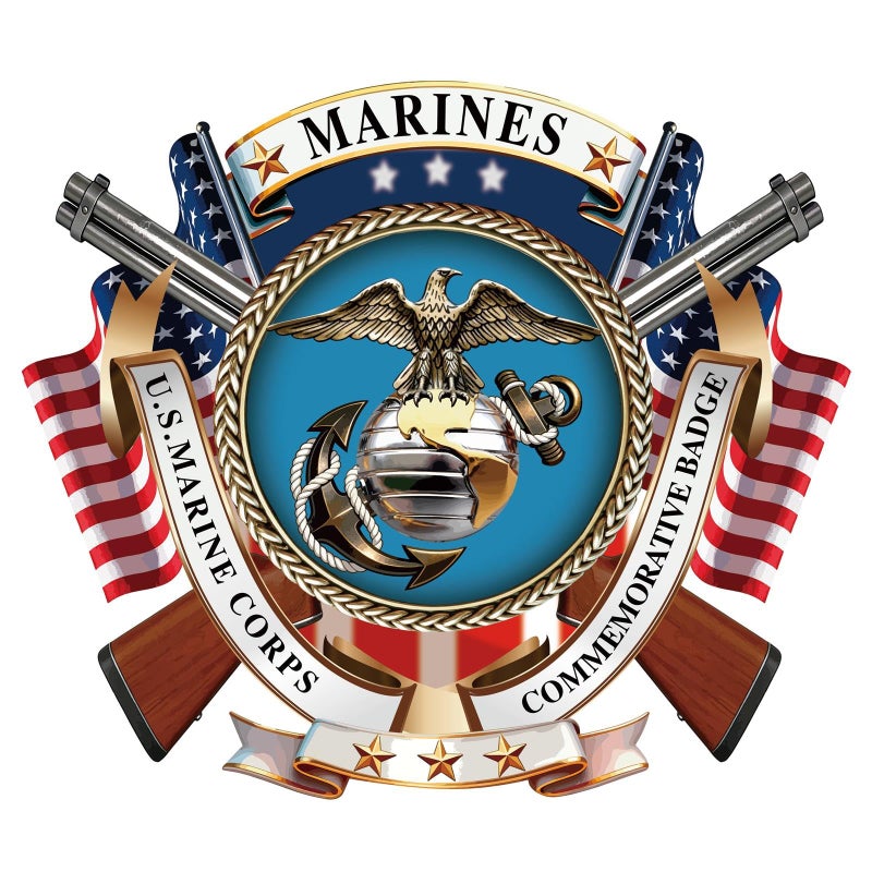TIIMGCOO US Marine Corps Car Window Decal Sticker America 250th Anniversary Military Sticker for Cars Truck SUV Laptops Bumper Sticker 250 Years USA Independence Day Car Decal - Image 3