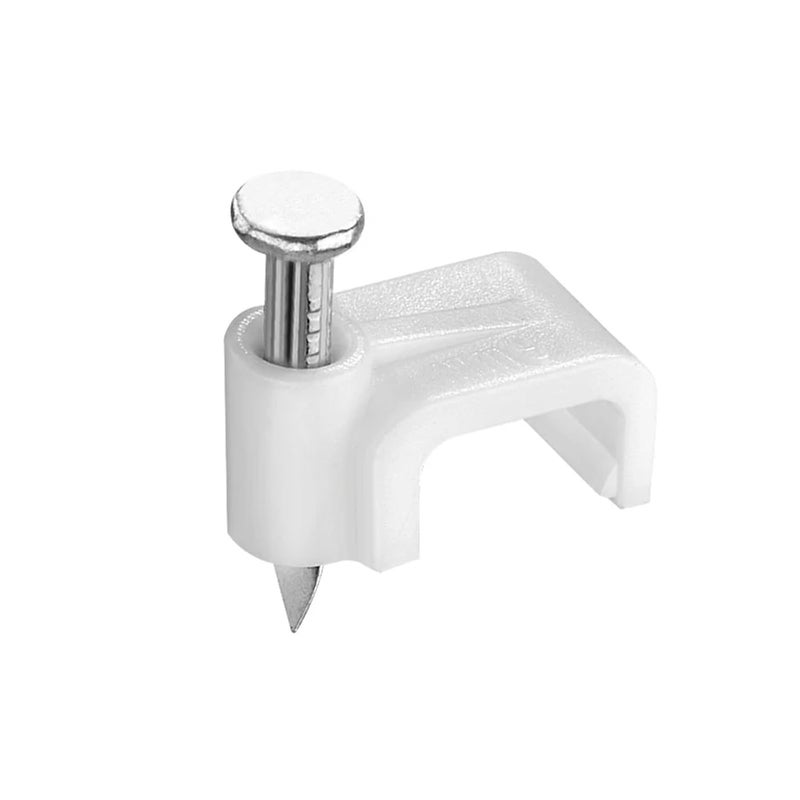 مشابك الكابلات 500 قطعة، مثبتات أسلاك بلاستيكية ذات مسامير فولاذية مقاس 10 ملم لدعم الأنابيب والمواسير - Image 4