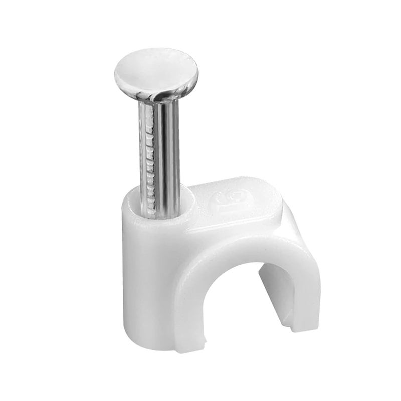 مشابك الكابلات 500 قطعة، مثبتات أسلاك بلاستيكية ذات مسامير فولاذية مقاس 10 ملم لدعم الأنابيب والمواسير - Image 2