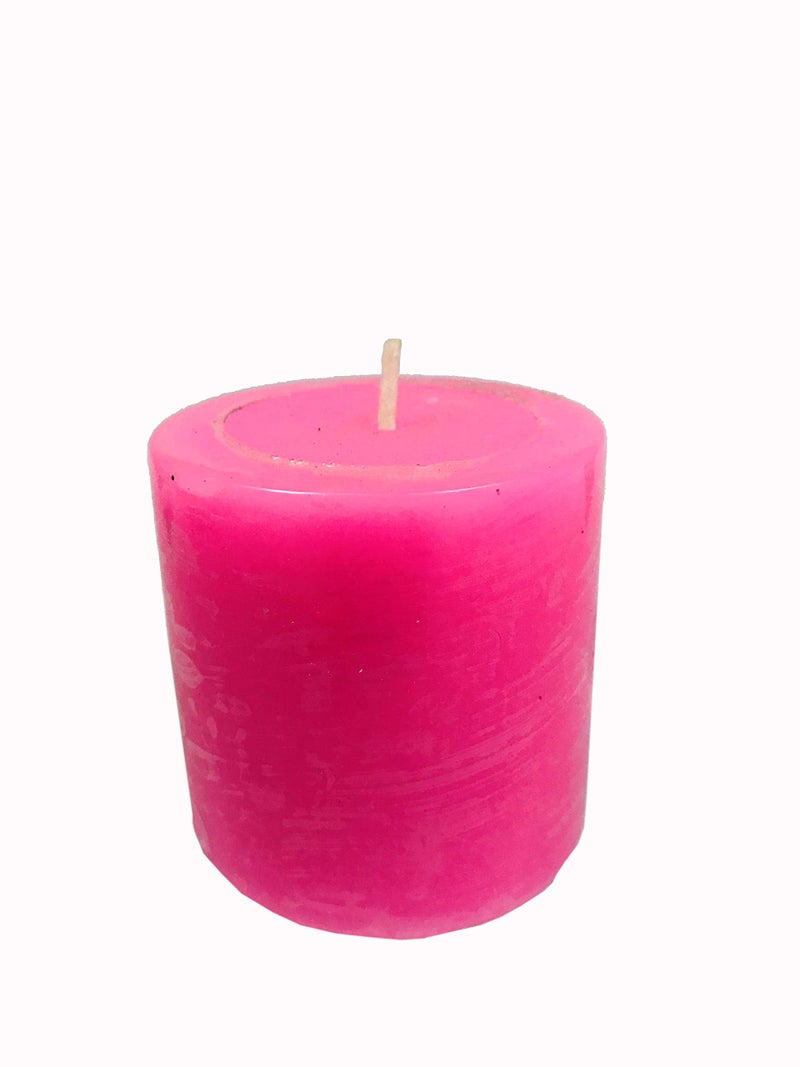 Evisha Red Rose Fragrance Highly Scented Aroma Pillar Candle for Diwali Decoration Lightning - Image 2