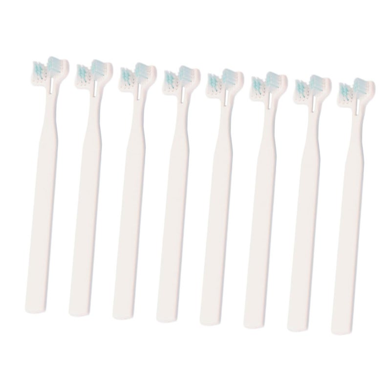 8 Pcs Pet Toothbrush Set For Small Breed Dogs And Cats Portable 1 Package - Image 2