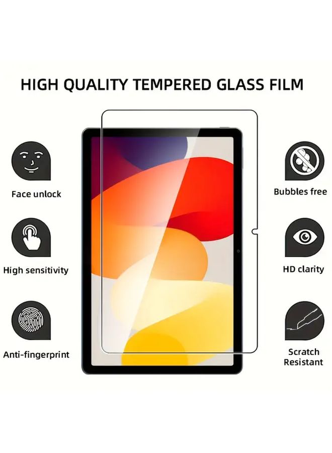2 Pack Tempered Glass Screen Protector For Redmi Pad Se 8.7 11 Inch HD Clear Scratch Resistant Easy Install - Image 3